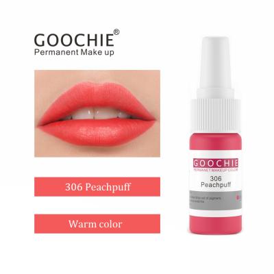 China Goochie Brand 15ML Microblading Eyebrow Eyeliner Ombre Microblading Powder Dye Lip Makeup Easy Coloring Permanent Ink for sale