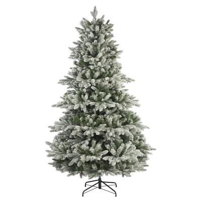 China American China Manufacturer Wholesale White Powder Decorative Snowfall Christmas Tree With Led Light for sale