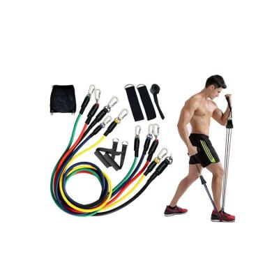 China Wholesale High Elasticity 11Pc Resistance Bands Set Sport Pull Rope Body Fitness Exercise Tube 11 Pcs Resistance Bands Gym Set for sale