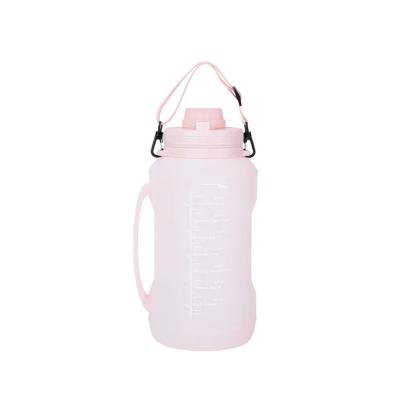 China 2023 Hot Sale BPA Free 2L Sport Viable Free Gym Collapsible Drinking Silicone Travel Collapsible Water Bottle With Straw for sale