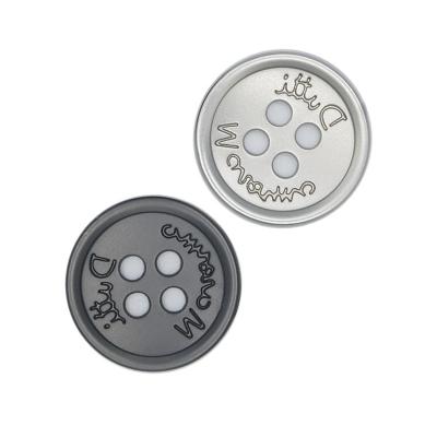 China Wholesale Custom Workable 2 4 Hole Sewing Metal Dress Shirt Button For Blazer Coat for sale