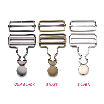 China Factory Supply High Quality Nickel Free Clip Slider Brass Suspender Replacement Buckle Adjustable Buckle Suspender for sale