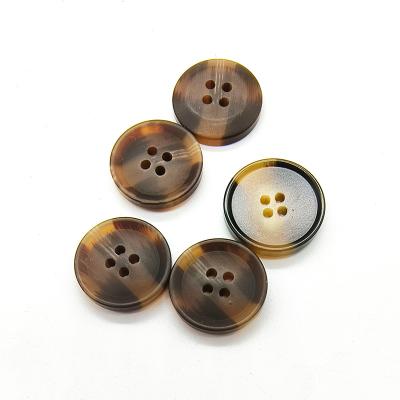 China Washable High Quality Round 4-Hole 4 Hole Custom Resin Button Factory Sewing Button For Shirt Clothing for sale