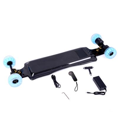 China Update Version 12S3P 50kms/h Adult Direct Drive Eskateboard With Carbon Fiber Deck With LCD Remote Control for sale