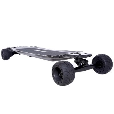 China Carbon Power Electric Skateboard Premium High End Electric Board Adult Fiber Long With 115mm All Terrains Wheels for sale