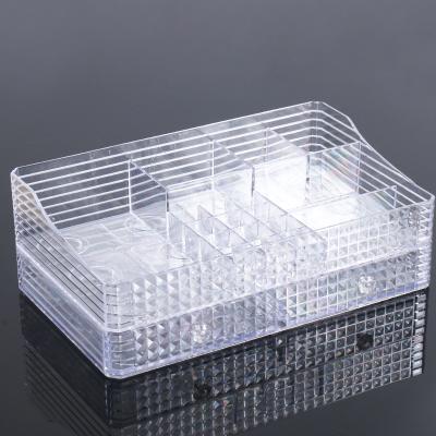 China No Hot Quality Multifunctional Transparent Smart Clear Acrylic Makeup Organizer Cosmetic Storage Box With Drawer for sale