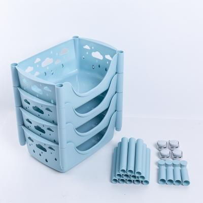 China Newest design multifunctional good quality wholesale customized storage plastic shelf for sale for sale