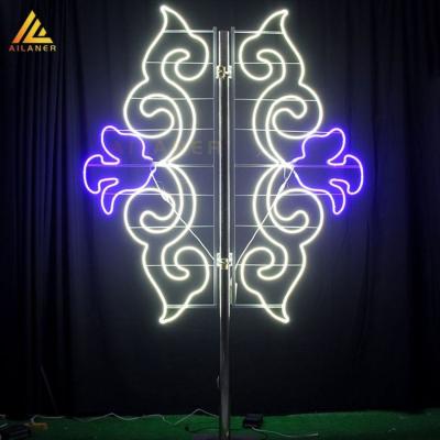 China Large Street Pole 3D Pattern Handmade Energy Efficient Outdoor Decorative Christmas LED Lighting for sale