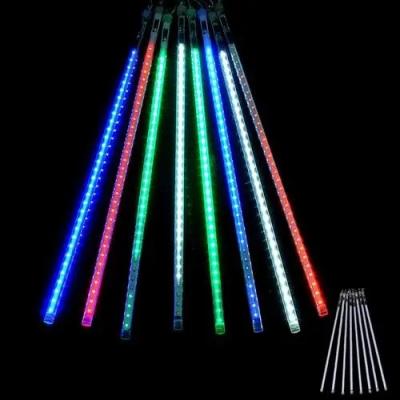 China Christmas 30cm 50cm 80cm 8 Tubes Eu/us/au/uk Plug Christmas Outdoor Decoration Waterproof Meteor Shower Led String Lights for sale