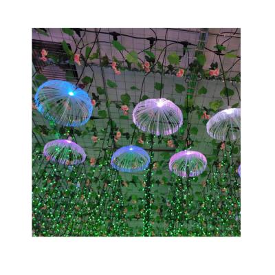 China Customizable high quality starry outdoor fiber optic led light ceiling sky decoration festival supply jellyfish starry light for sale