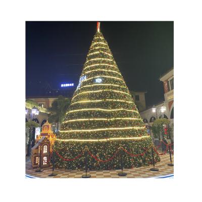 China Commercial-Grade Outdoor Decoration RGB LED Christmas Tree Large-Scale Construction Waterproof Energy-Saving Lights for sale