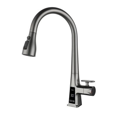 China Sense Faucets Kitchen Sink Faucet 304 Stainless Steel Waterfall Faucet Farmhouse Kitchen Sink Faucets for sale