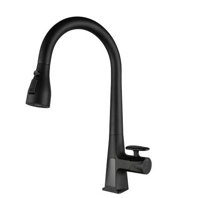 China High Quality Sense Faucets Waterfall Faucet Stainless Steel Kitchen Mixer Taps Waterfall Kitchen Faucet Pull Out Spray Kitchen Sink Faucet for sale