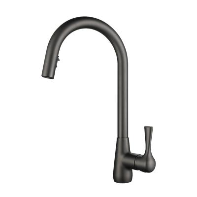 China Hot Sense Faucets Cold Pull Out Kitchen Faucet Kitchen Sink Faucets Mixer Tap Rotating Brushed Water Faucet For Kitchen for sale