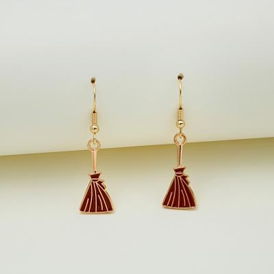 China Halloween Earrings Halloween Earrings Halloween Broom Earrings Alloy Earrings for Woman for sale