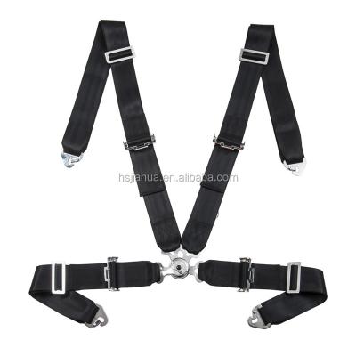 China For most racing seat or other type vehicles 4 point head type and polyester/steel/plastic, polyester material 4 point sport car racing harnesses for sale