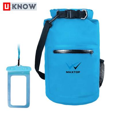 China Fully Submersible Lightweight Waterproof Tarpaulin Bags Cylinder Office Drybag Bags for sale