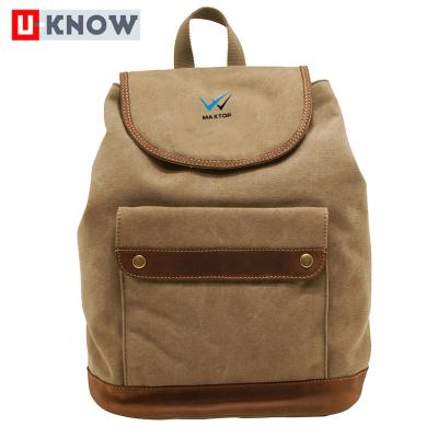 China With USB Outdoor Sport Travel Backpack Laptop Canvas Vintage Backpack China Wholesale for sale