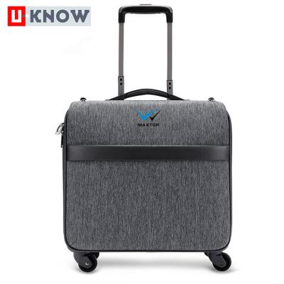 China Wholesale Oxford Trolley Case 18 Inch Boarding Box Laptop Business Suitcase Luggage Moving Bag WFM-RB031 for sale