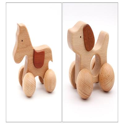 China wholesale cheap car wooden animal professional toy maker Baby Rattles Toys JJ0028 for sale