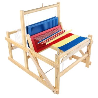 China Wooden Knitting Loom Children's Intellectual Preschool Teaching Toy Hand-Cranked Knitting Machine DIY Toy Early Education Customize Small for sale