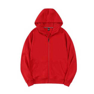 China Anti-wrinkle autumn and winter zipper hoodie printed logo solid color sweater suits customization for sale