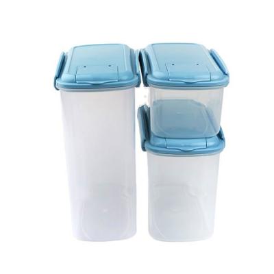 China Stocked Sale Cereal Container Kitchen Storage Food Hot Storage Container Set Stackable for sale