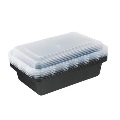 China New Arrival Microwavable Meal Prep Microwavable Food Containers With Lids Plastic Disposable Hot Food Bento Box for sale