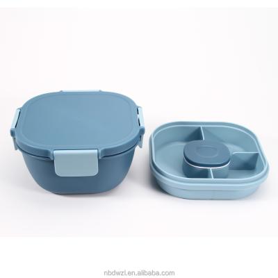 China Reusable Salad Bento Boxes To G Food Prep Containers Eco Friendly Freshness Preservation Containers for sale