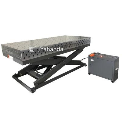 China Economic Welding 3D Table With Hydraulic Scissorl Lifter For Fixture&Welding for sale