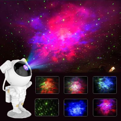 China Newest ABS Galaxy Starry Sky Night Light Projector Lamp for Astronaut Home Decorative Luminaires Children Decor Room Bedroom Gift for sale