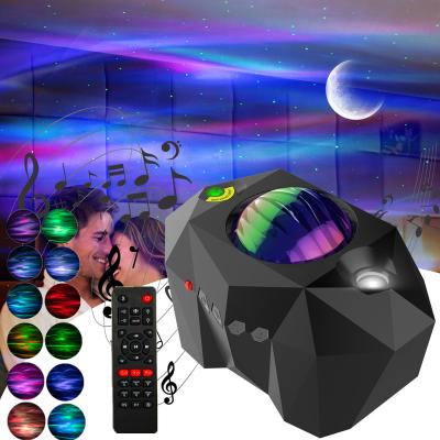 China ABS Laser Galaxy Starry Sky Projector Northern Night Light Led Colorful Nebula Cloud Lamp Aurora Bedroom Bedside Lamp Christmas Gift for sale