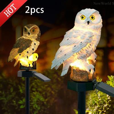 China Rechargeable Solar Powered LED Lights Owl Ornament Animal Pixie Lawn Lamps Garden Lamp Waterproof Uniqueanimal Lights Outdoor Solar Lights for sale