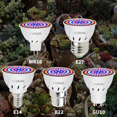 China Plant Greenhouse Lights Phyto B22 Led Hydroponic Grow Light E27 Led Grow Full UV MR16 Bulb 220V Lamp Plant E14 Flower Seedling Fitolamp GU10 for sale