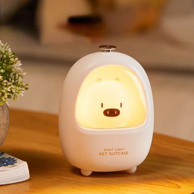 China ABS Candy Led Touch Night Light Bedroom Animal Baby Nursing Lamp Adjustable Cute Kids Sleep USB Rechargeable Bedside Lamp for sale