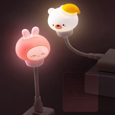 China USB LED Night Lamp Remote Control Cute Kids ABS LED Night Lamp Bear Rabbit Rabbit for Baby Night Light Bedroom Decor Gift Child Lamp for sale