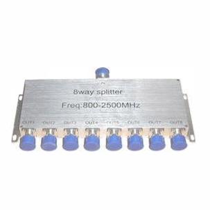 China 140x85x20 mm 8-Wege-Leistungsdivider/Splitter 800-2500MHZ 50Ω E/A-Impedanz zu verkaufen