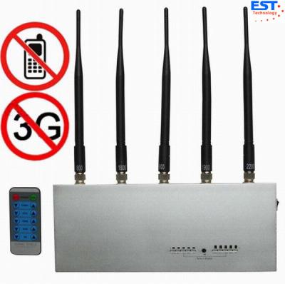 China CDMA Mobie Phone Remote Control Jammer / Blocker EST-505E For Custom for sale