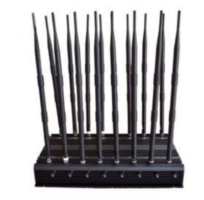 China 16 Antennas High Power Jammer CDMA GSM DCS PHS PCS 3G WCDMA 4G LTE for sale