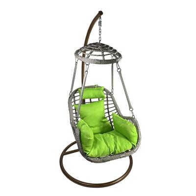 China Waterproof Outdoor Patio Chair Cover Hanging Wicker Swing Chair Covers Outdoor Bassinet Outdoor Cradle for sale