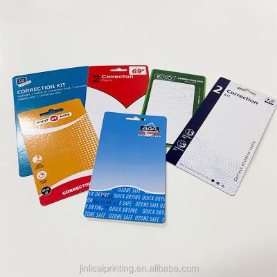 China Custom Business Printing Service Hang Tag Labels For Fabric Products Doors With String Die Hole for sale