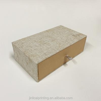 China Recycled Materials Custom Design Beautiful Color Gift Cardboard Jewelry Packaging Drawer Slide Box for sale