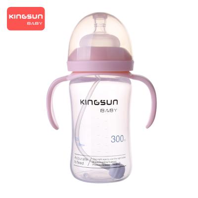 China Hot Selling BPA Free Baby Bottles Amazon Drinking 360 Baby Bottle BPA PP 300ml Colorful Gravity Ball Straw Milk Bottle Free Safe Baby for sale