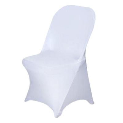 China Simple Wholesale High Quality Stretch Spandex Folding Chair Cover For Wedding Party Dining Banquet Event for sale