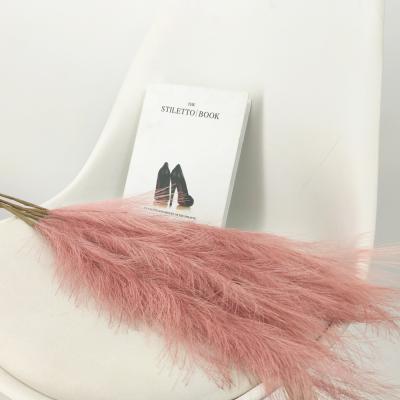 China 9# Green High Quality 70cm Environmental Protection Artificial Pampas Grass Pink Small Short Fork For Hotel Wholesale for sale