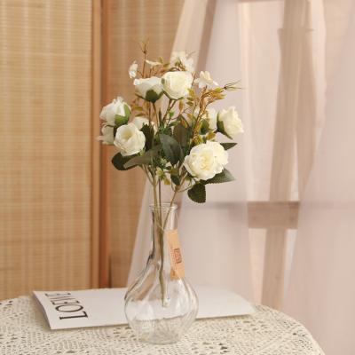 China Immortal Artificial Flower Artificial White Rose Wedding Decoration Flowers for sale