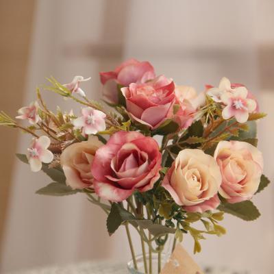 China Immortal Artificial Flowers Link Real Touch Roses Artificial Flowers Wedding Decoration for sale