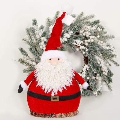 China New White Beard Plush Santa Claus Green Christmas Gnome Current Environmental Protection Plush Gnomes for sale