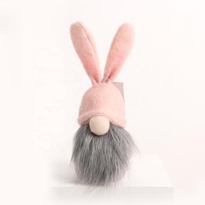 China Swedish Green Handmade Plush Rabbit Environmental Protection Tomte Gnome Easter Decoration Opens Kids Toy Gift Party Favor Easter Rabbits Gnome for sale