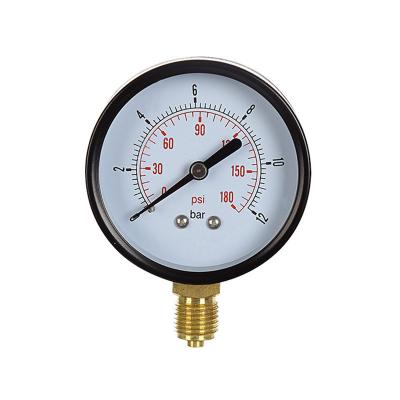 China Y-100ordinary 14X1.5/20X1.5 essure gauge stainless steel water supply pressure gauge for sale